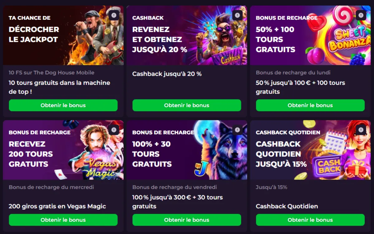 Rockstar Casino bonus offertes